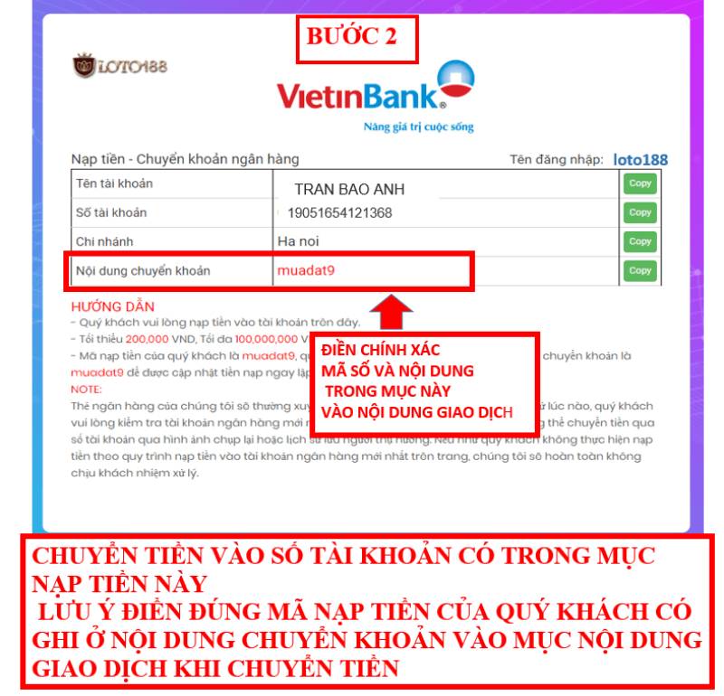 Cách Nạp Rút Tiền Nhanh Tại Loto88 Chi Tiết Cho Newbie 3 Chọn phương thức nạp phù hợp