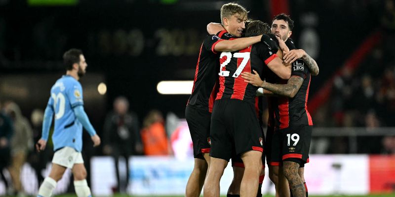 Tình hình thi đấu AFC Bournemouth vs Manchester City