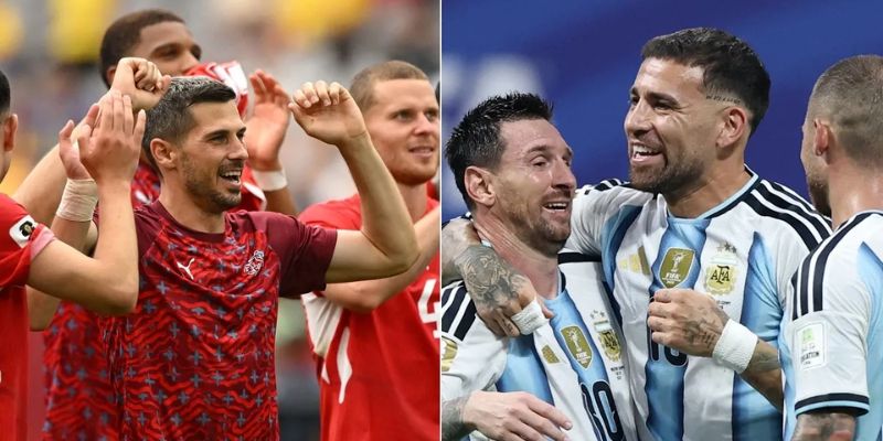 Thống kê đối đầu giữa tuyển Argentina và Thụy Sĩ